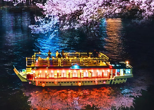 Tokyo Limited-Date Cherry Blossom Route Cruise & Show & Meal